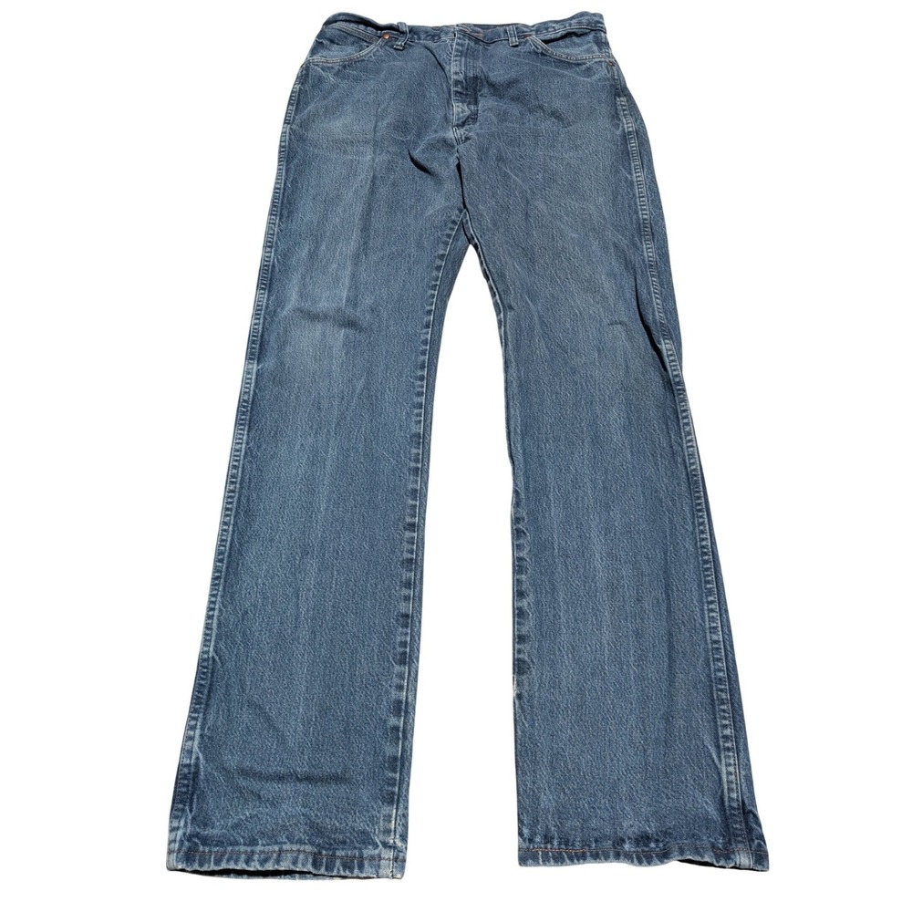 Wrangler Jeans Mens 36x36 Blue Cowboy Cut 13MWZPW Original Fit Straight Denim